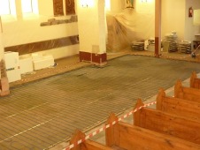 Parafia Stawiguda pw. św. Jakuba - ogrzewanie podłogowe
